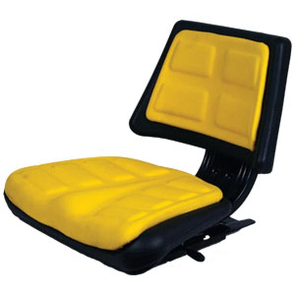 Yellow Seat with Trapezoid Back Fits John Deere Several T110YL