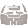 Crownline Boat Non-Skid Platform Mats 16557 - 335 Moon Rock Gray (kit)
