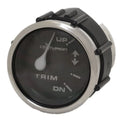 Ski Centurion Boat Trim Gauge GP7638A - Faria 2 Inch Silver Black