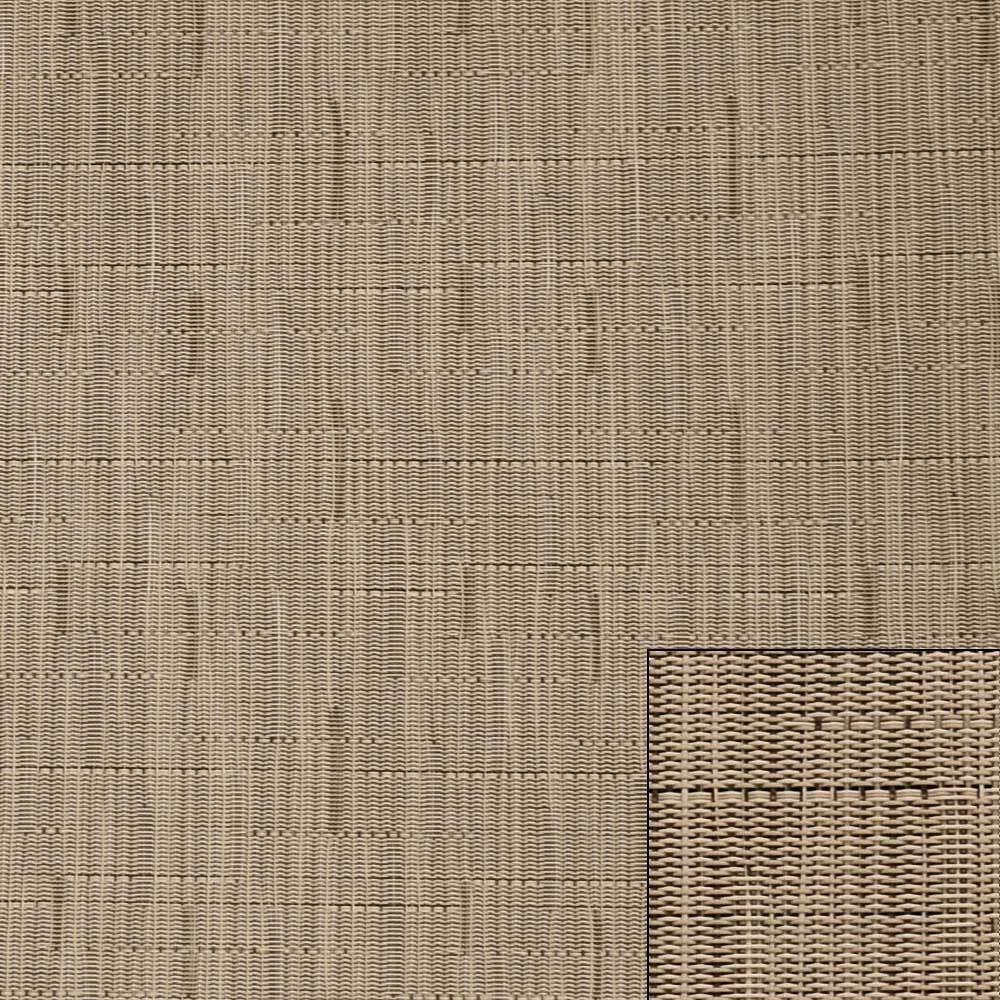Boat Woven Vinyl Flooring - Bamboo Oat Decking 6.5 X 25 Feet