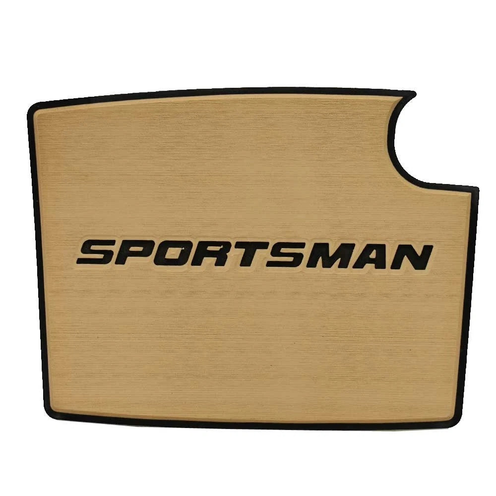 Sportsman Boat Non-Skid Deck Mat - with Logo 15 Inch Saddle - Black