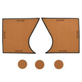 Malibu Boat Non-Skid Mats 4744230 - Table No Step Mocha Black (KIT)