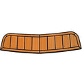 MasterCraft Boat Vent Cover Non-Skid Mat 553567 - Brown Foam Rubber