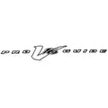Tracker Boat Decal 161730 - Pro Guide V16 Black White 29 3/4 X 4 Inch