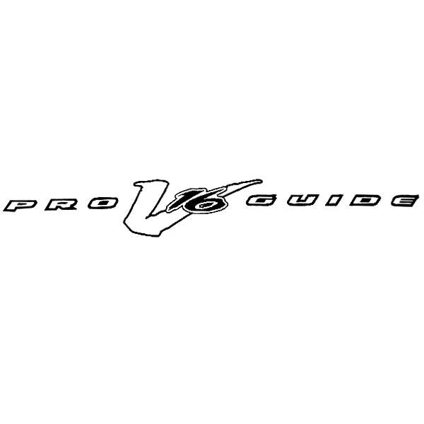 Tracker Boat Decal 161730 - Pro Guide V16 Black White 29 3/4 X 4 Inch