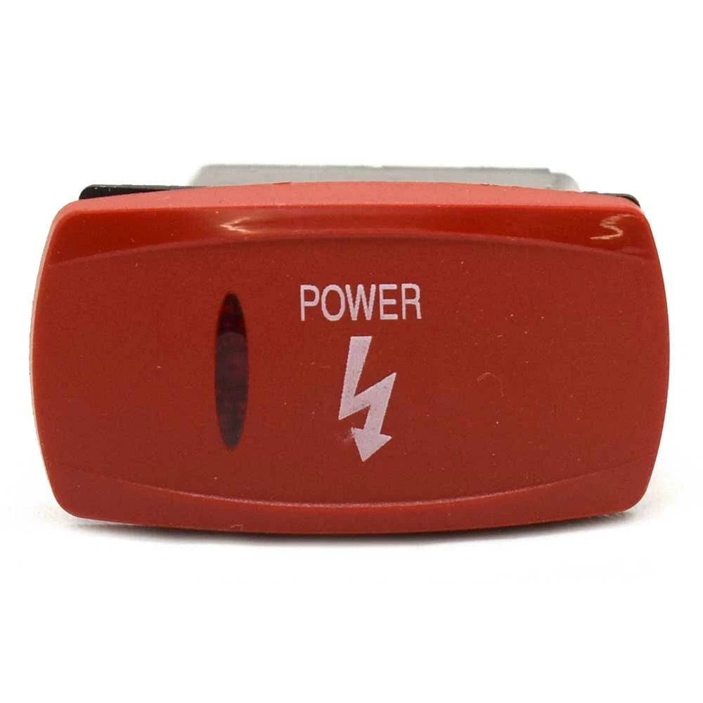 Carling Boat Rocker Switch - Power On/Off 12V 20A Red