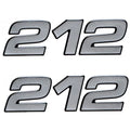 Mako Boat Brand Decals 131426 - 212 Silver Sticker (pair)