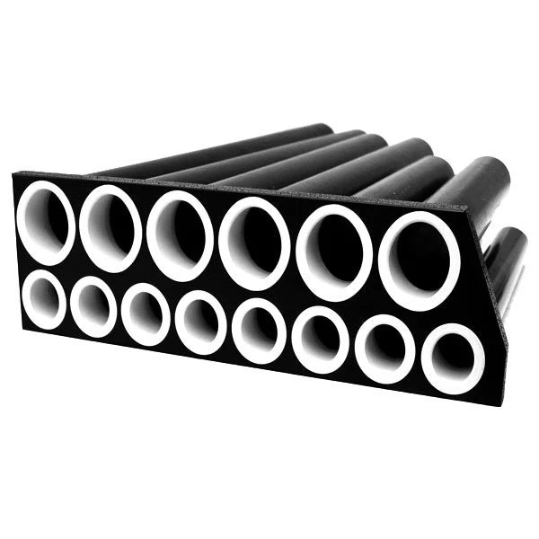 Legend Boat Rod Holder Organizer - 14 Tube Black Plastic