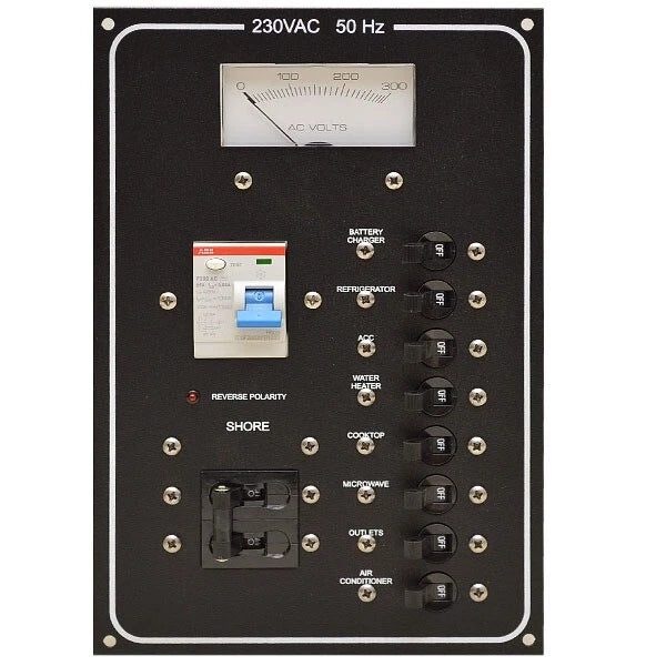 Carling Boat Breaker Panel AD-50-142B - Glastron 025-4436 Black 230V
