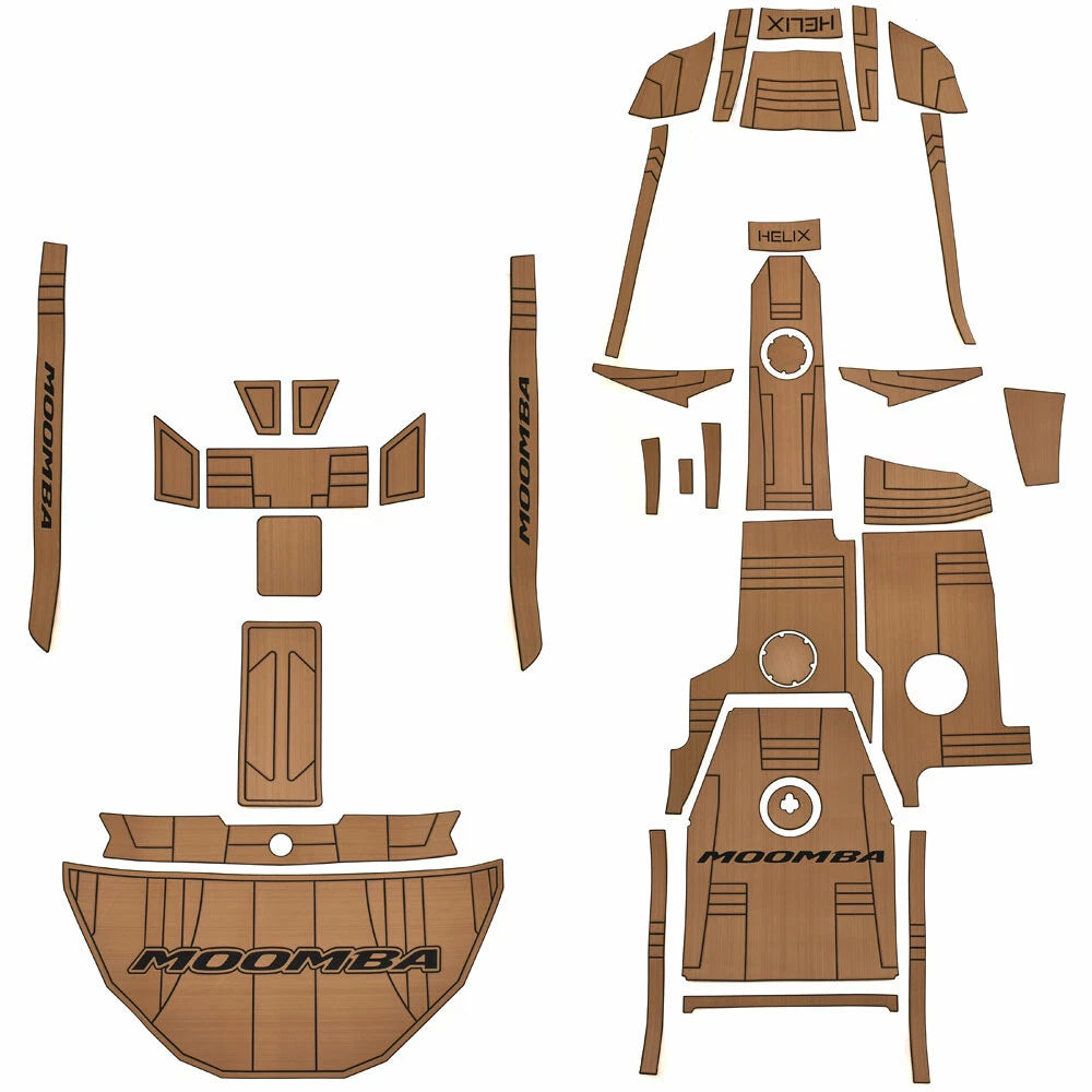 Moomba Boat Non-Skid Floor Mat Kit 120142 - Helix Butter Rum 2020