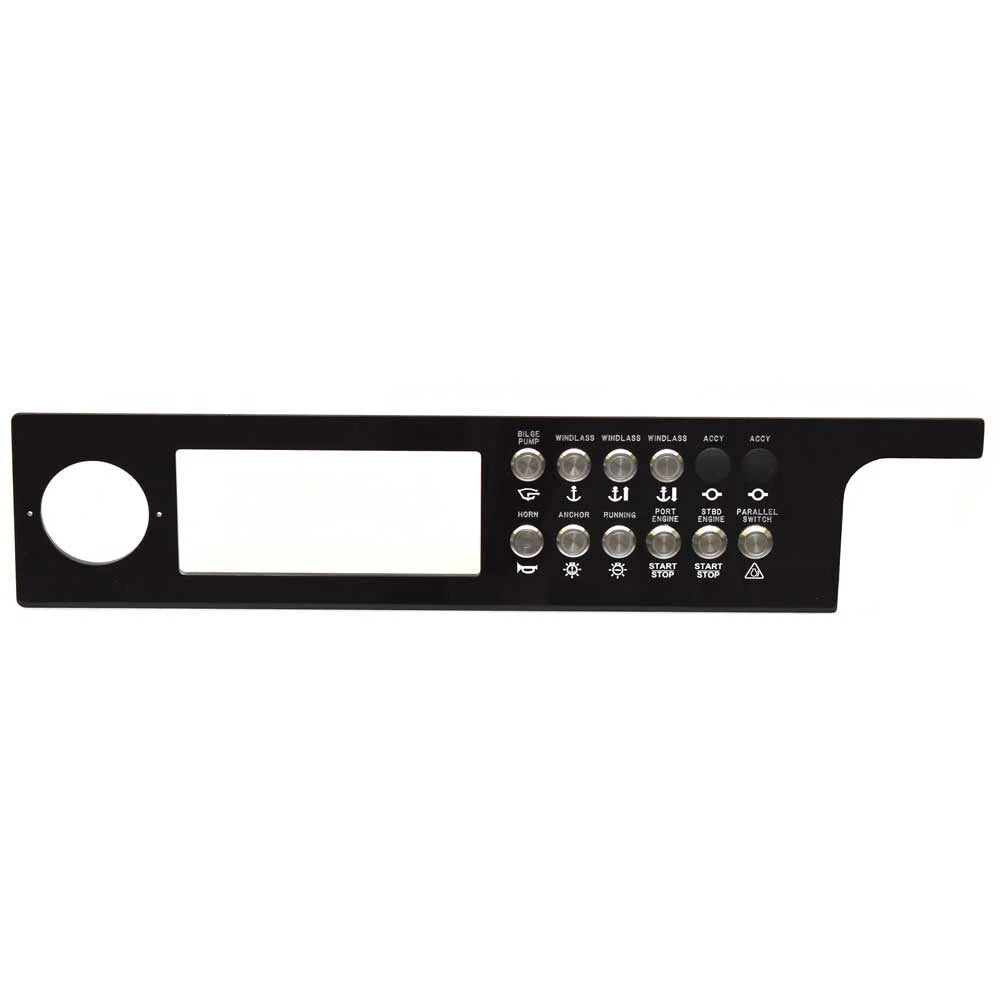 Sea Ray Boat Dash Switch Panel 2280643-D - 350 SXO Black Acrylic PORT