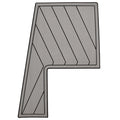 Monterey 278 SS Boat Non-Skid Helm Seat Mat - SeaDek Gray Black