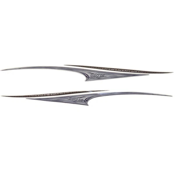 Rinker Boat Graphic Decal 218789 - 240 Captiva Gray Stickers (set of 2)