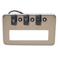 Weeres Pontoon Boat Rocker Switch Panel - 9 3/4 Inch Taupe Plastic