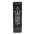 Axis Boat Insert Logo Panel 5411511 - 4 5/8 X 1 1/4 Inch Black White