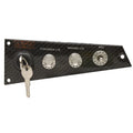 Four Winns Boat Ignition Switch Panel 025-4902 - Horizon Black Gray