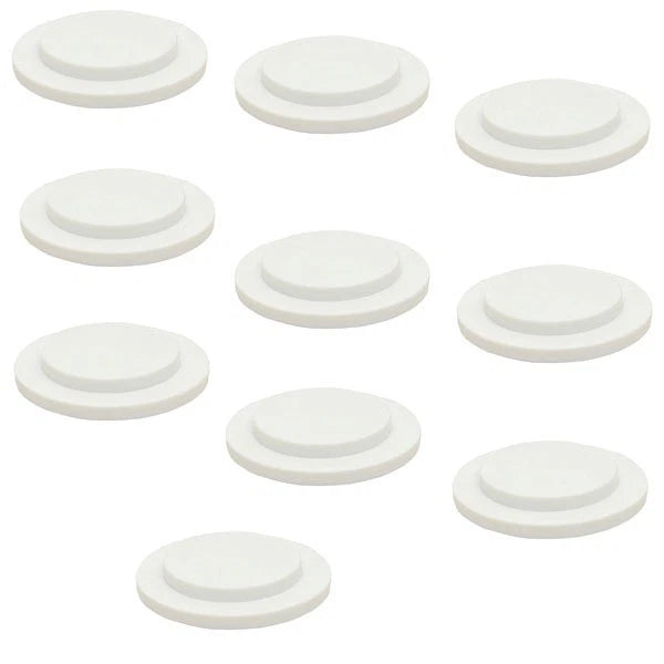 Larson Boat Spin Weld Plug 6108-9394 - 1 7/8 Inch White (set of 10)