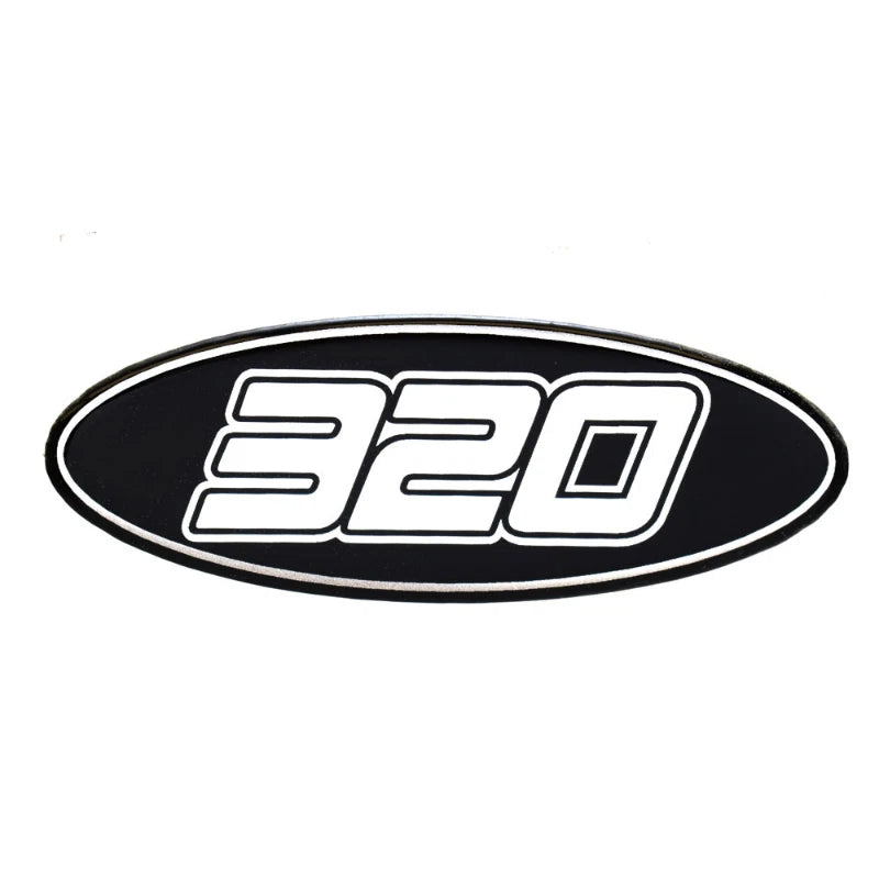 Crownline Boat Raised Decal 40711 - 320 LS Black Silver
