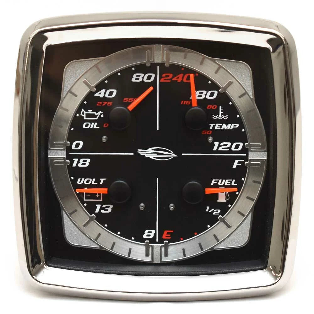Chaparral Boat Multifunction Gauge 780913SDFB - 4 1/4 Inch Teleflex