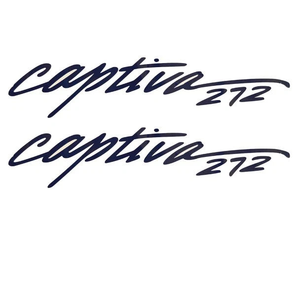 Rinker Boat Brand Decal VS810402-03-BL - 272 Captiva Dark Blue (pair)