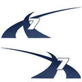 MasterCraft Boat X-7 Decal Stickers - 2012 Navy Blue