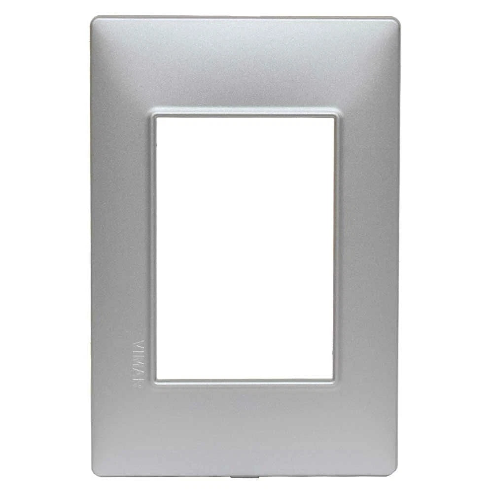 Vimar Boat Light Switch Plate 14653.20 - Plana Silver Matte