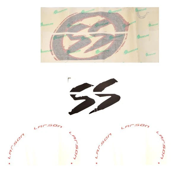 Larson Boat Graphic Decals 8634-1502 - All American SS Red (set of 4)
