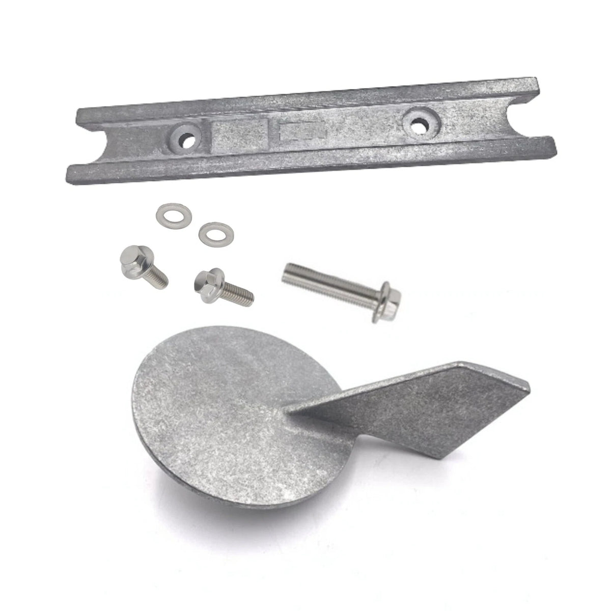 ZINC TRIM TAB & BRACKET ANODE 75HP 90HP Yamaha 75A 90A 2-Stroke Outboard
