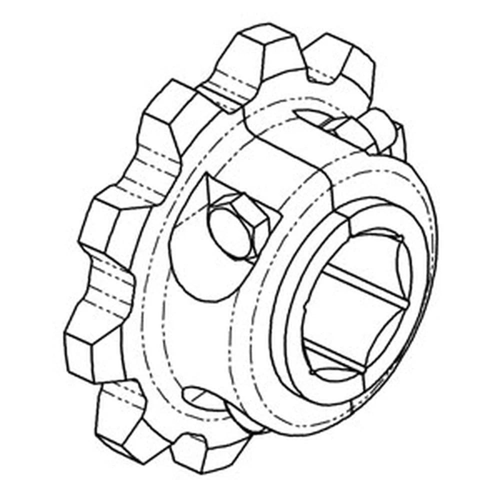 Sprocket H118583-S Fits John Deere 6600 6602 6620 6622 7700