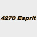 Cruisers Boat Model Decal Sticker V1095800 - 4270 Esprit Gold Black