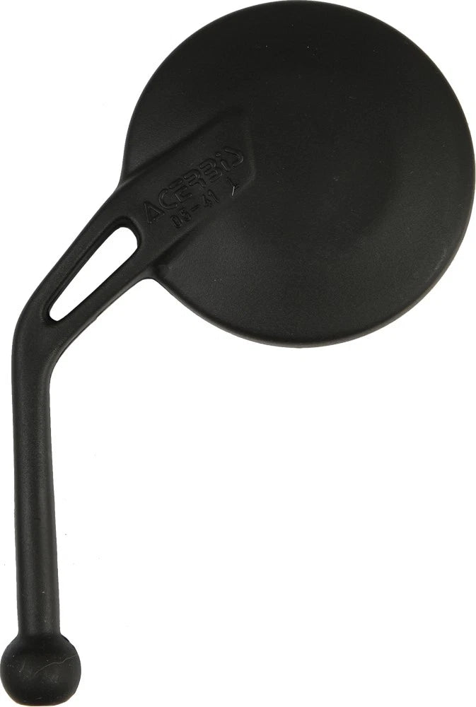 ACERBIS Left Side Offroad Mirror for Motorcycle 2000-2023 Black Plastic