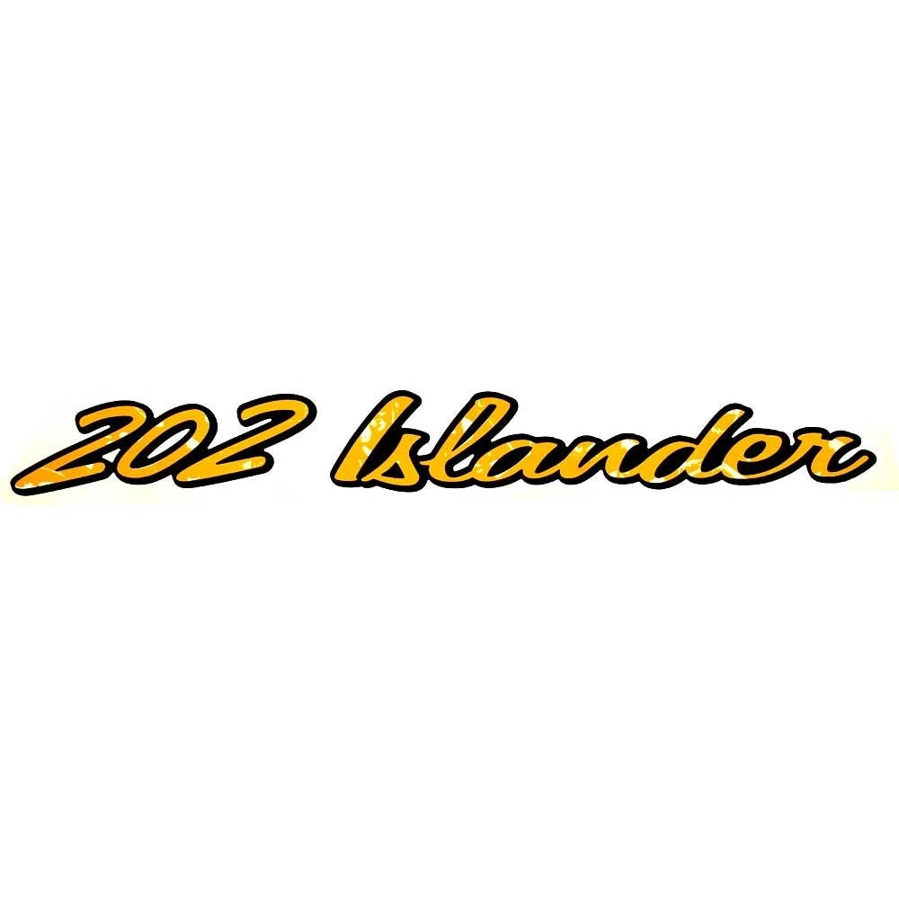 Baja Boat Decal 202ISL-08 - 202 Islander 20 1/4 Inch Yellow Black