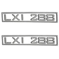 Larson Boat Raised Decals 0573101 - 288 LXI 9 Inch Mirror (pair)