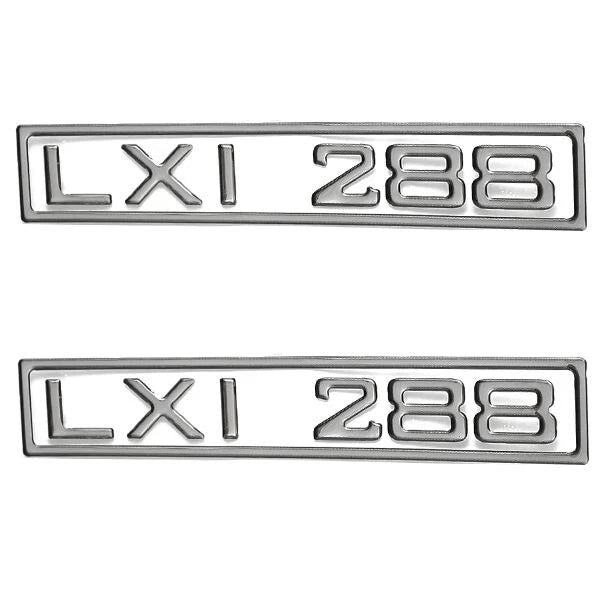 Larson Boat Raised Decals 0573101 - 288 LXI 9 Inch Mirror (pair)