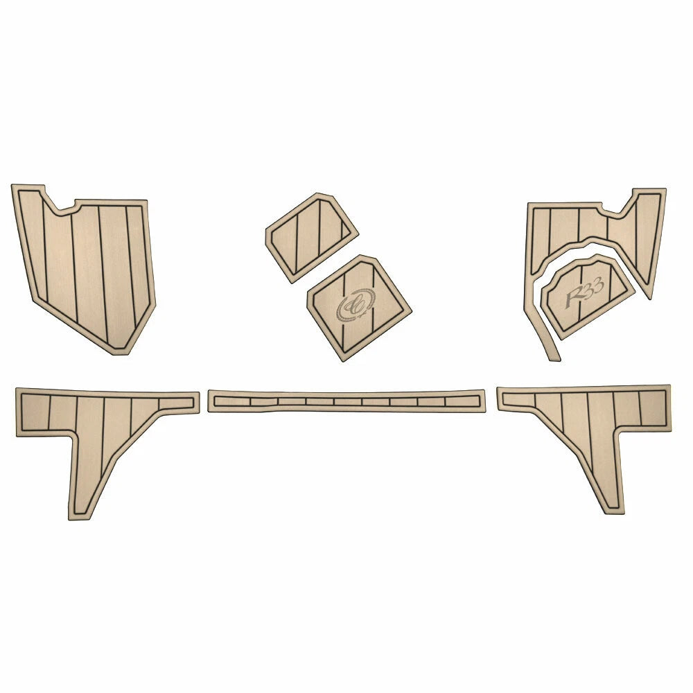 Cobalt Boat Swim Platform Mats 407550 - R33 Tan (set of 8)