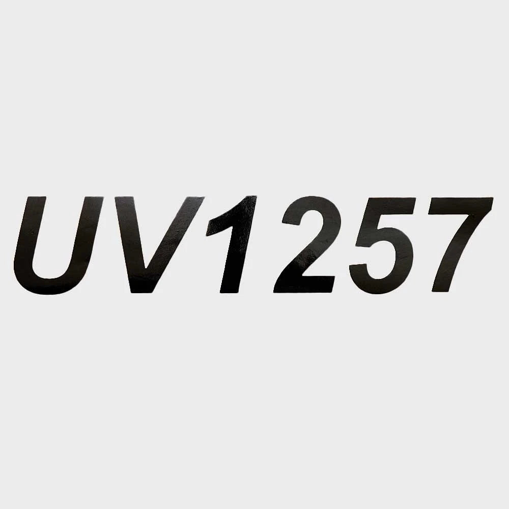 Lowe Boat Decal 2153916 - UV1257 Black 10 5/8 X 2 1/8 Inch