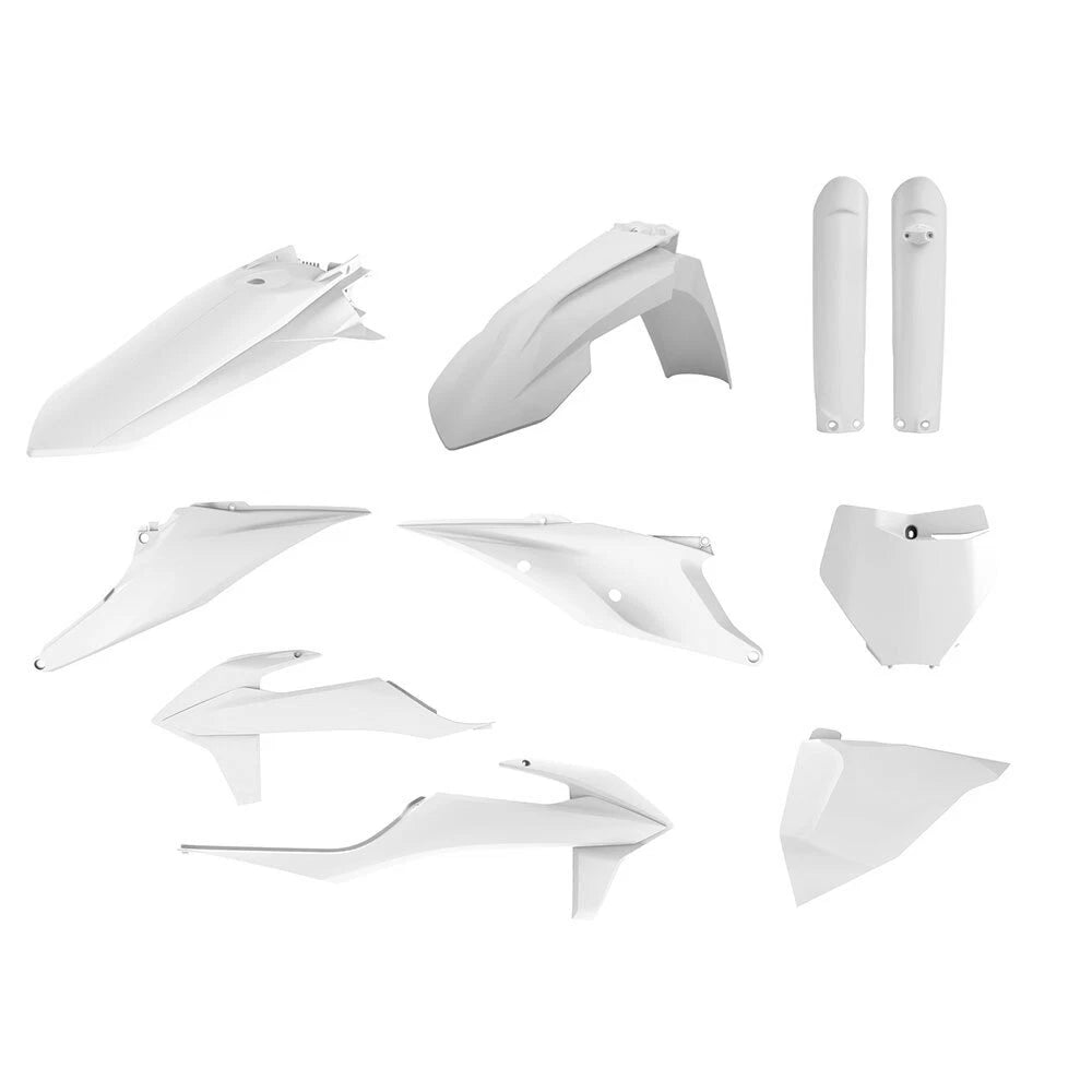 Polisport White MX Plastic Kit for KTM 250 SX 2019-2022