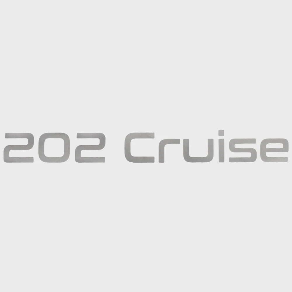 Lowe Boat Decal 2395283 - 202 Fish & Cruise Metallic Gray Sticker