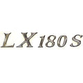 Larson Boat Raised Decal - LX 180 S Silver Sticker