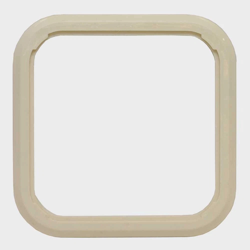 Bomar Boat Square Hatch Trim Ring - 11 1/8 Inch Off White Plastic