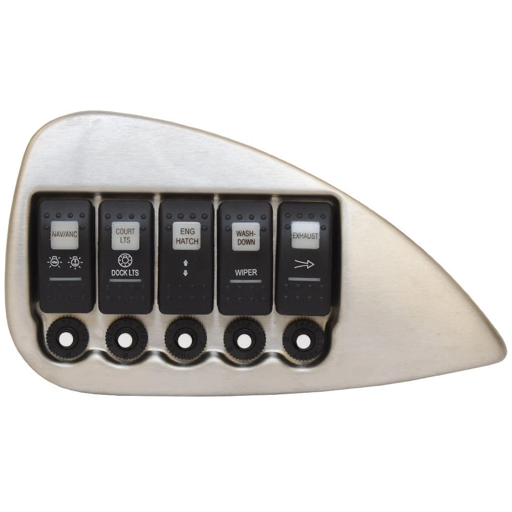 Crownline Boat Switch Panel 40692 - 260 LS Silver