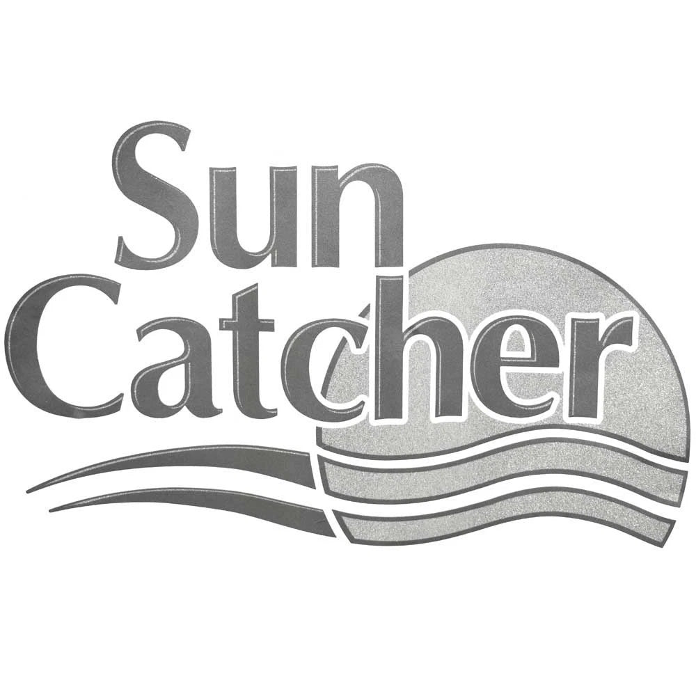 SunCatcher Pontoon Boat Logo Decal 73404832 - Metallic Silver Sticker