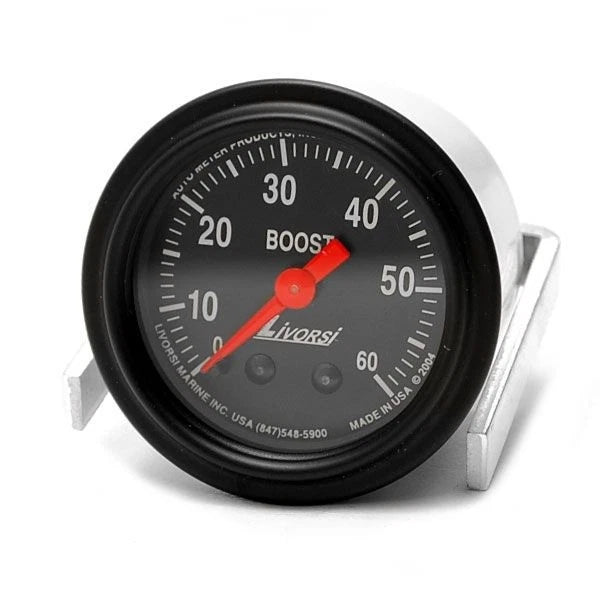 Livorsi Boat Boost Gauge GMB60BKBK - 2 Inch Black