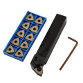 Premium Carbide Inserts and 20mm Lathe Turning Tool Holder for Steel Machining