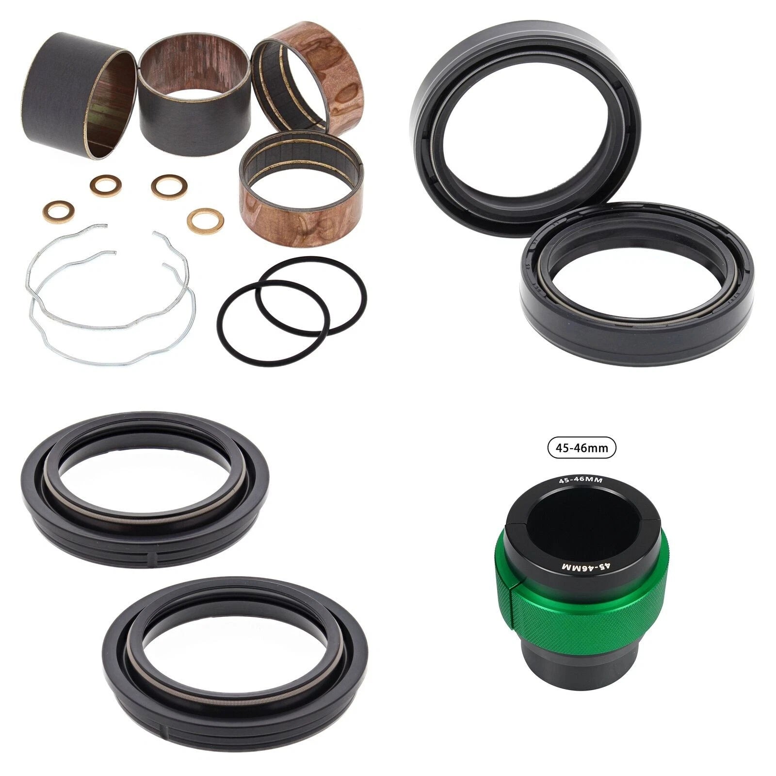 Complete Front Fork Rebuild Kit for Honda CBR600RR 2003-2004 with Driver