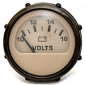 Faria Boat Volt Meter Gauge VP4076A - Euro Beige 2 Inch