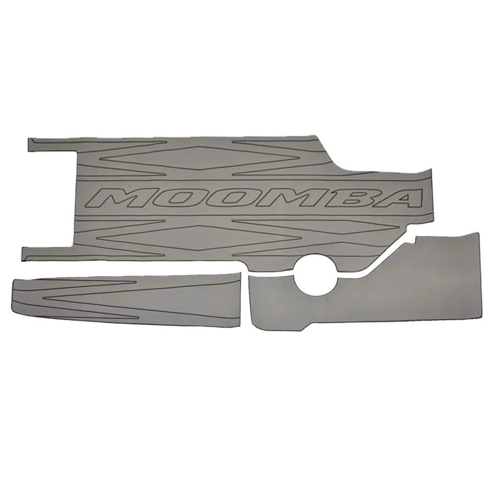 Moomba Boat Non-Skid Deck Mats 117071 - AquaTrac Gray Black 2017 (3PC)