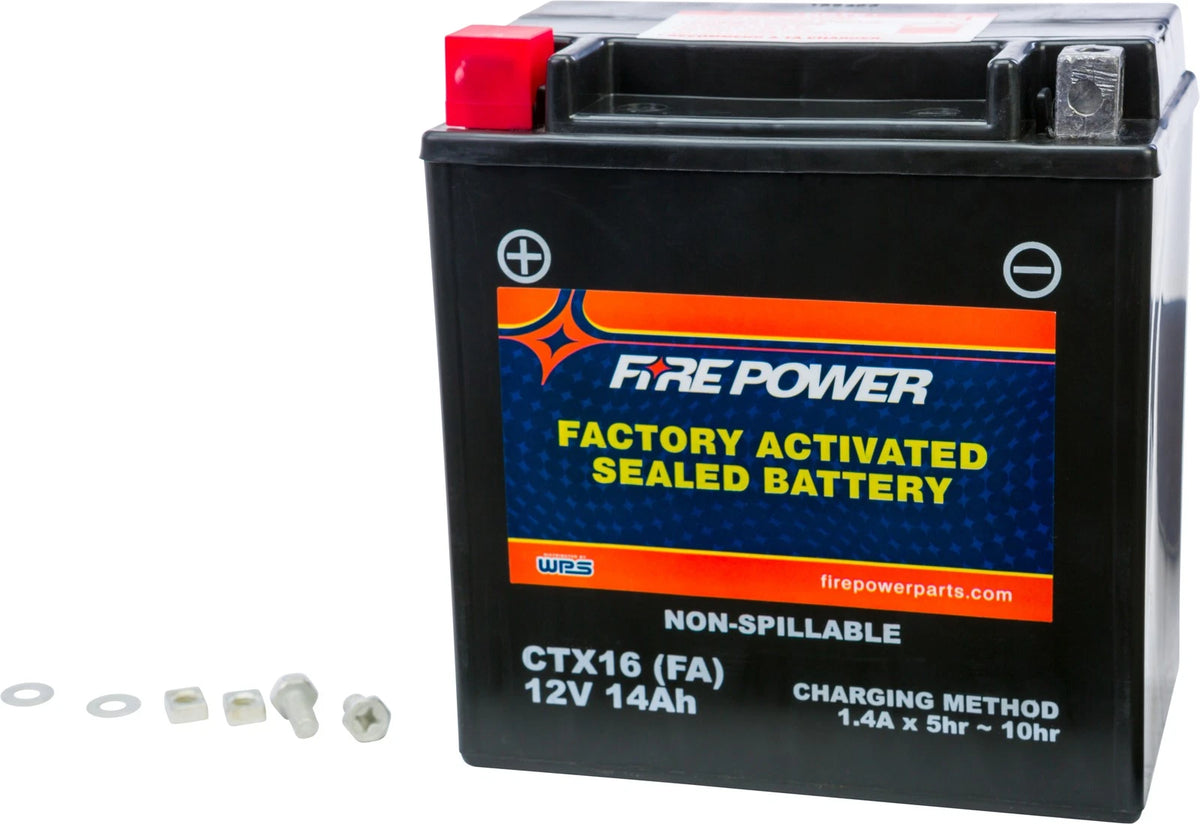 FIRE POWER Ctx16 Sealed Motorcycle Battery Fits Triumph Tiger 800 2011-2016