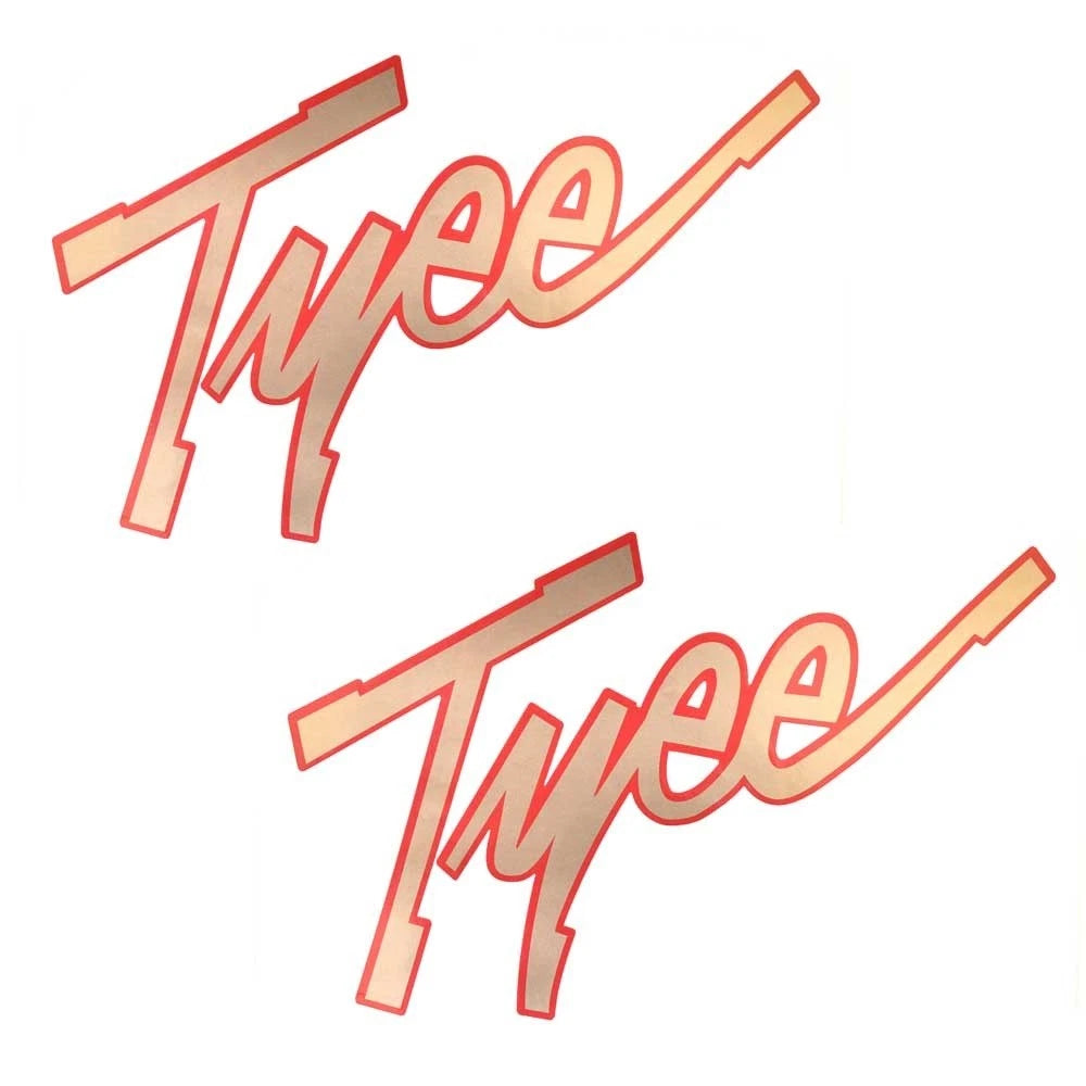Lund Boat Decals 573590 - Tyee 11 X 7 1/2 Inch Copper Red (pair)