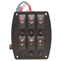 Blue Sea Systems Boat Lights Switch Panel AD-352-060 - Black Aluminum